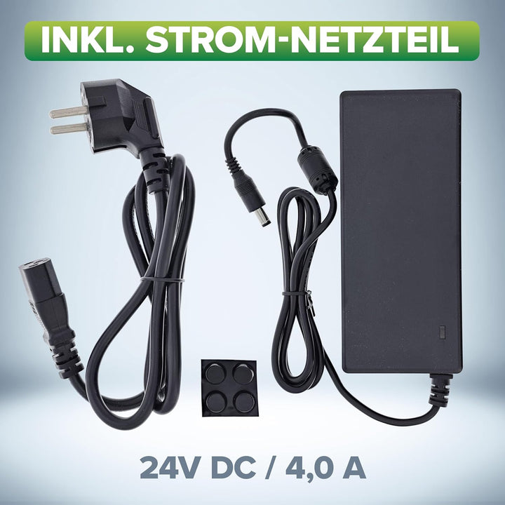 InLine Bluetooth 5.3 Audio Receiver, 96W HiFi-Verstärker, Empfänger, Cinch Stereo, für 2X Passive St