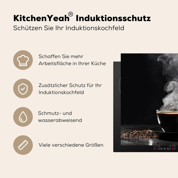 KitchenYeah© Herdabdeckplatte Einteilig Ceranfeld Abdeckplatte Küche Deko Ceranfeldabdeckung Herdabd
