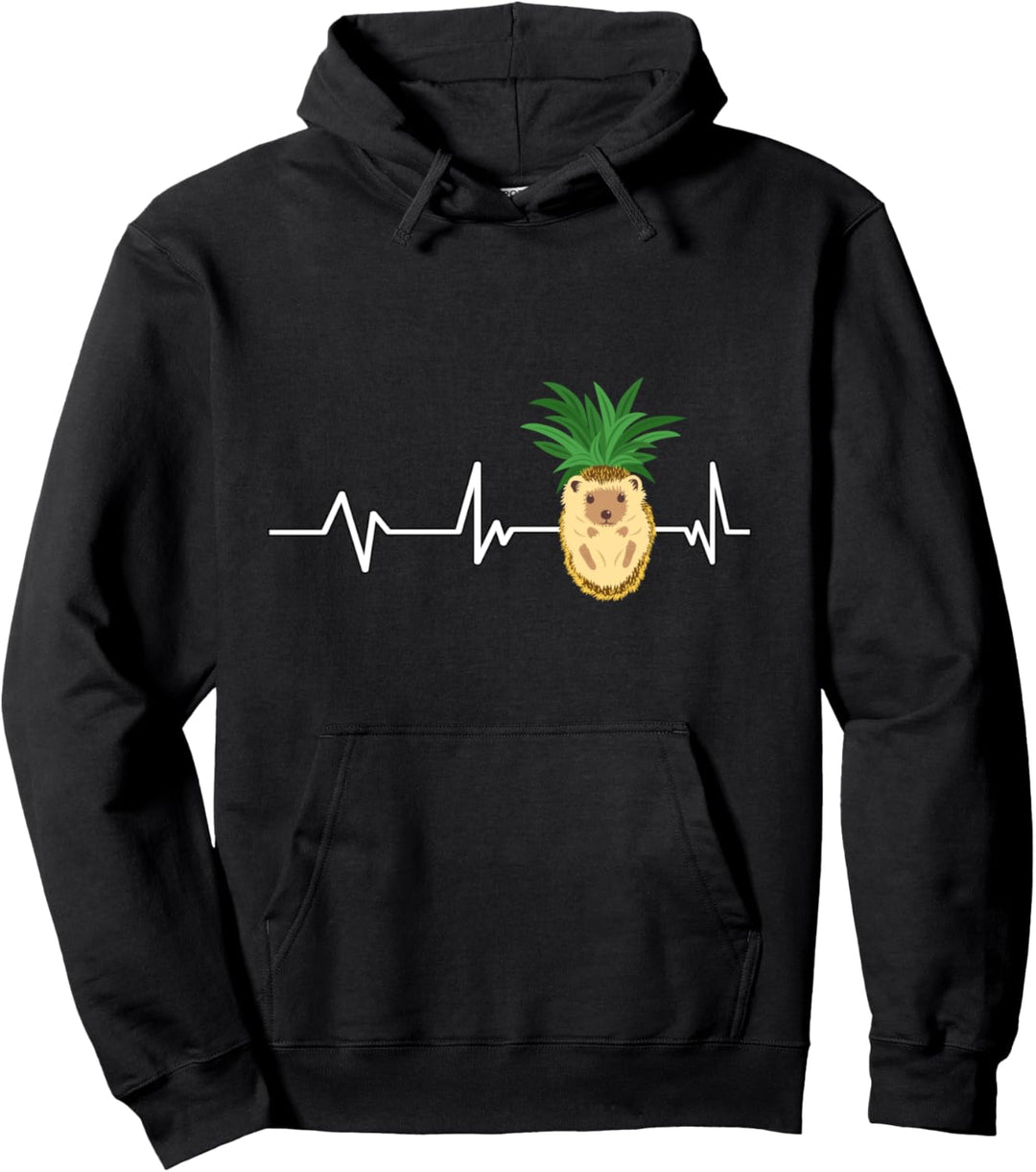 Igel Ananas Herzschlag Igel Ananas Geschenk Igel Ananas Pullover Hoodie
