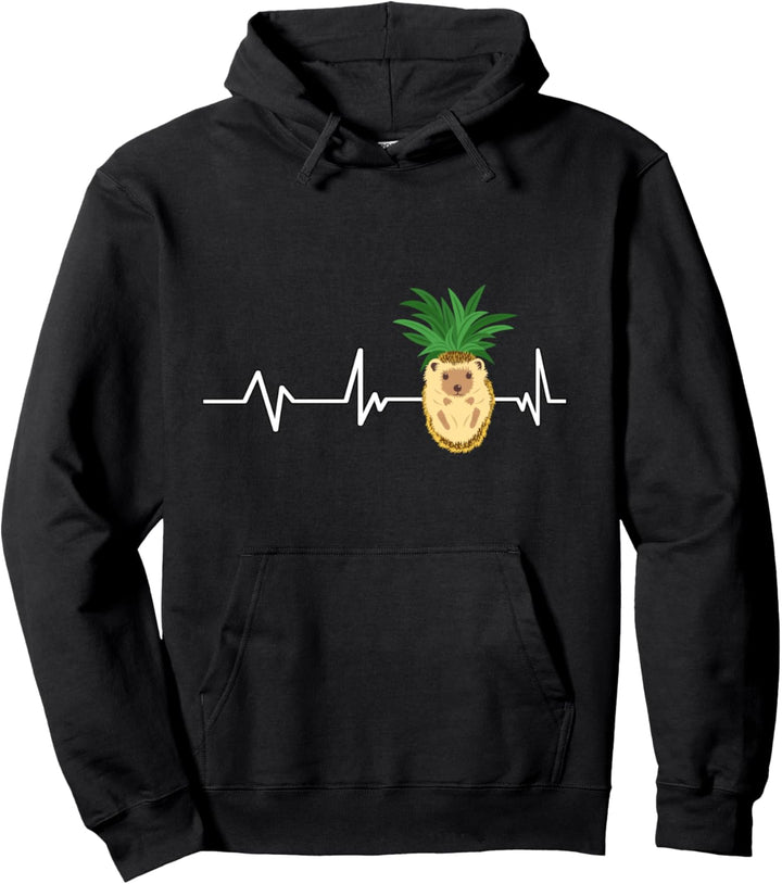 Igel Ananas Herzschlag Igel Ananas Geschenk Igel Ananas Pullover Hoodie