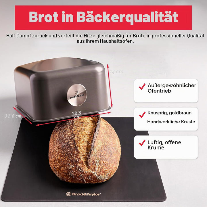 Brod & Taylor Ultraleichte Backschale für Sauerteigbrot (Batard) – kein Vorheizen erforderlich für k