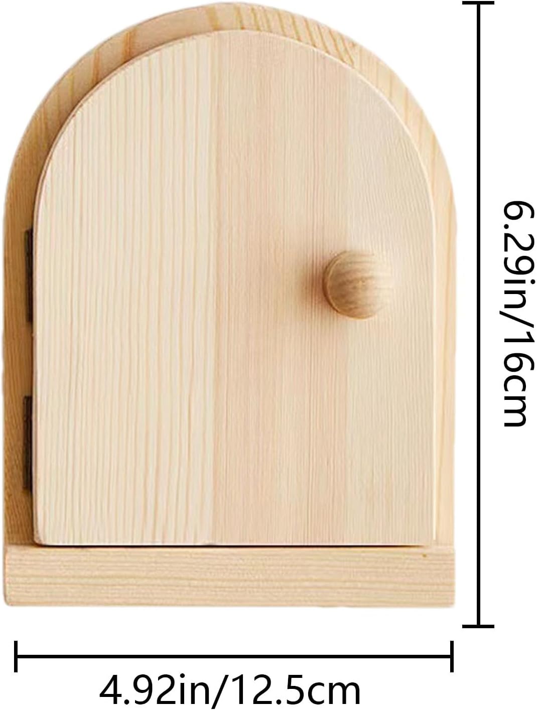 Steckdosenabdeckplatten, Feentür-Abdeckung, Holzsockel, dekorativer Rahmen, kein Bohren, Steckdosena