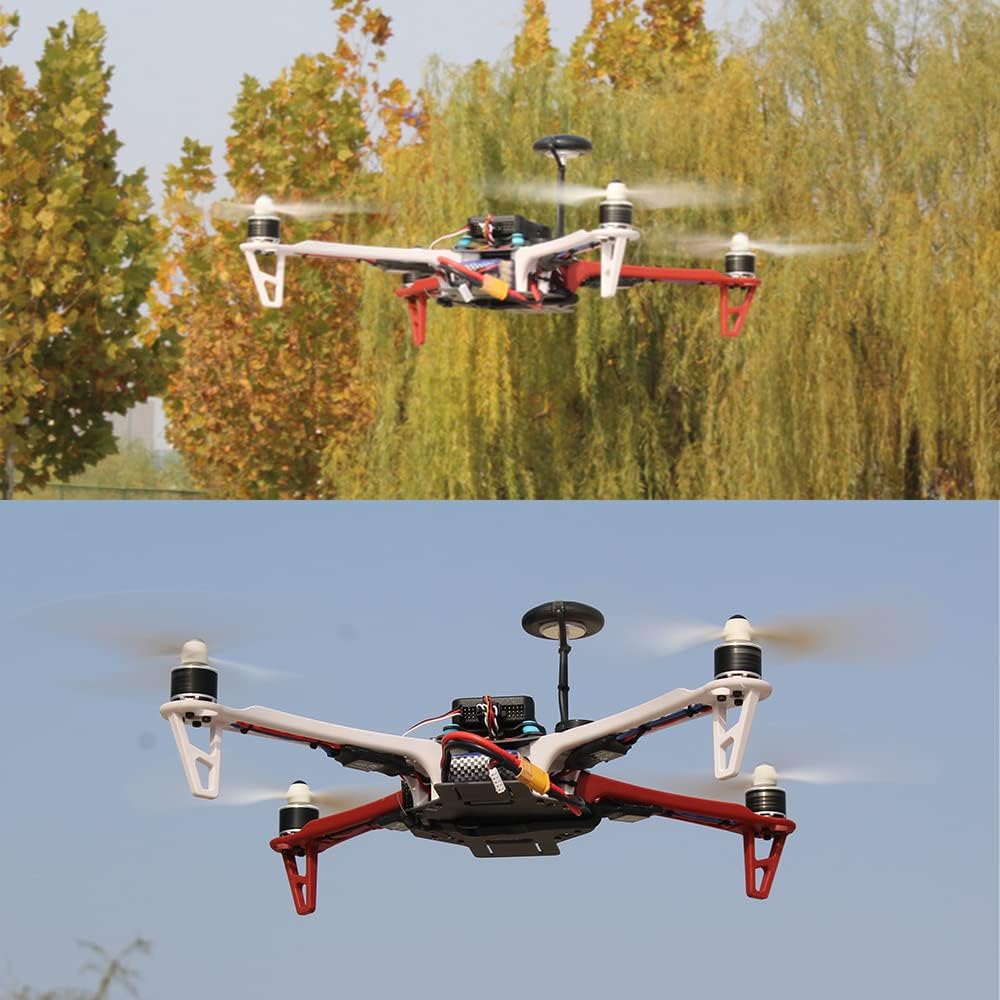 HAWK'S WORK F450 Drohnenrahmen, 450mm Radstand Quadcopter Frame Kit mit Landekufen (vorgelötet), Vor