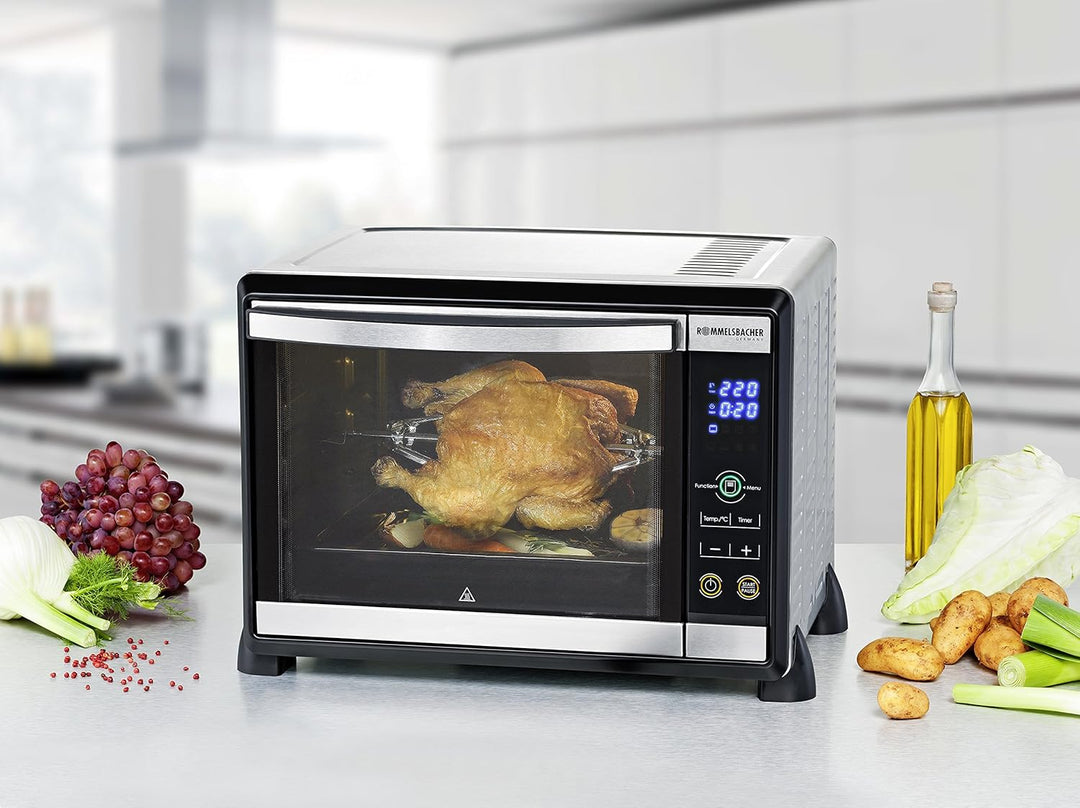 ROMMELSBACHER Elektronik Back & Grill Ofen BGE 1580/E - 30 Liter Backraum, elektronische Regelung vo