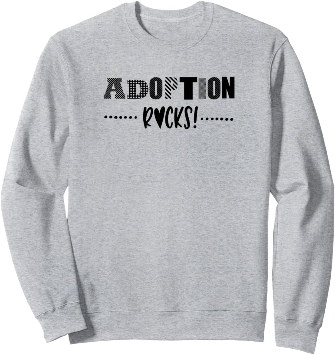 Adoption rockt süsse Familienliebe adoptierte Kinder Sweatshirt