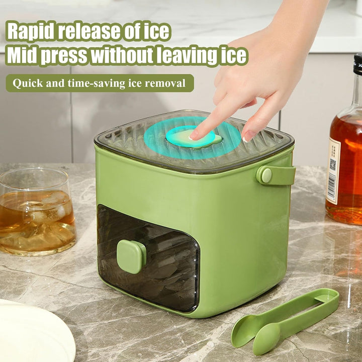Klein Eiswürfelmaschine, Ice Cube Maker, mit 48 Gitter Eiswürfelform, Eiswürfelmaker mit Schublade u