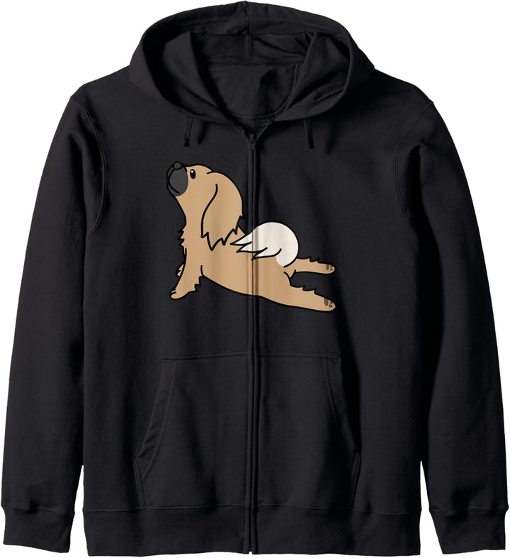 Pekingese Yoga Lustiger Hund Kapuzenjacke