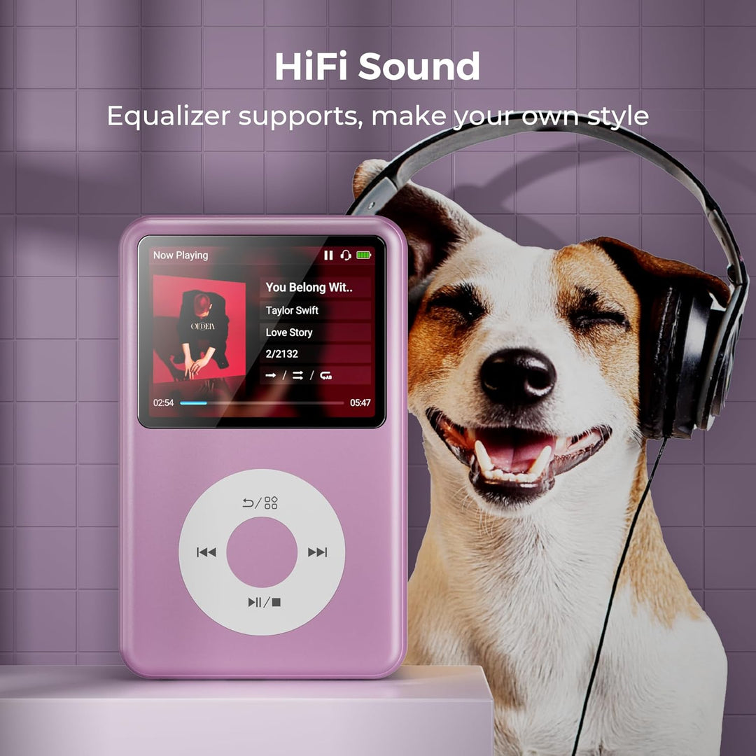 Innioasis Y1 64GB MP3 Player - Zeitlose Klasse: Touch Wheel-Steuerung, Bluetooth, Video-Player, Hörb