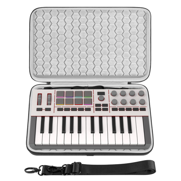 GEEKRIA Tragetasche für Audio-Schnittstellen, kompatibel mit Akai Professional MPK Mini IV, EVA-Hart