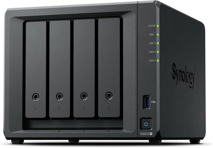 Synology DS925+ Bundle 16TB Seagate (4X 4TB Seagate IronWolf Pro) 4Bay Desktop NAS, 2.5GbE-Ports, 4G