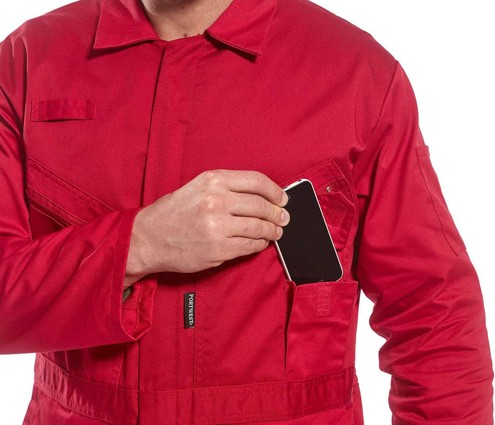 Portwest Overall Liverpool, Grösse: XL, Farbe: Rot, C813RERXL XL Rot, XL Rot