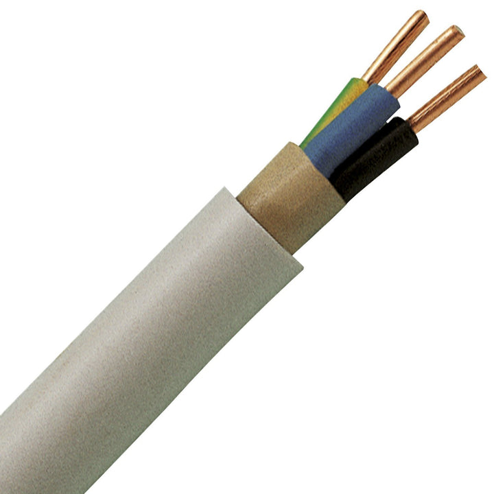 Waskönig & Walter Helukabel 39057 Installationsleitung NYM-J 3G 2.50mm² Grau 50m
