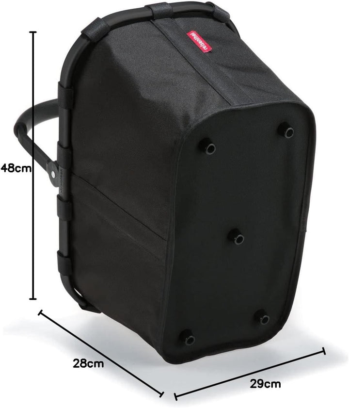 reisenthel carrybag frame black/black Masse 48 x 29 x 28 cm/Volumen: 22 l