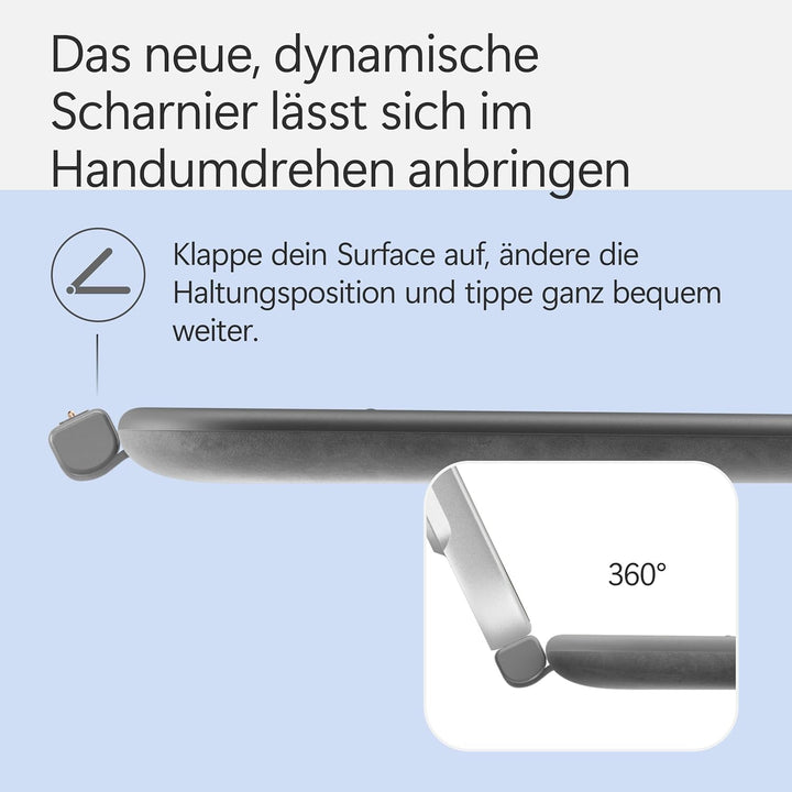 Microsoft Surface Pro 12" Keyboard mit Slim Pen | kompatibel mit Surface Pro 12" | QWERTZ | Anthrazi