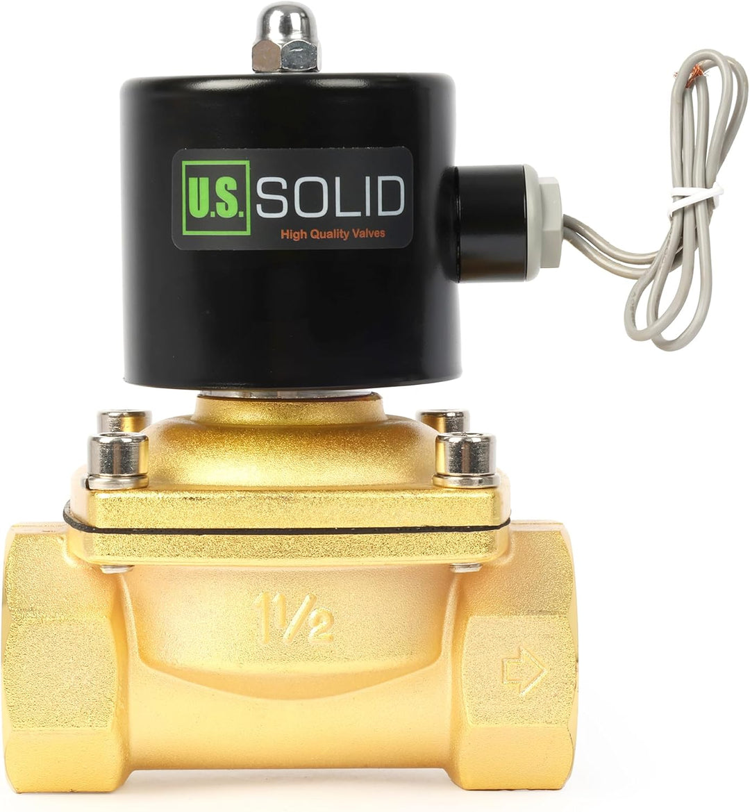 U.S. Solid Magnetventil – 1 1/2 Zoll Zinklegierung 220 V AC Elektrisches Wasserventil, NBR-Dichtung