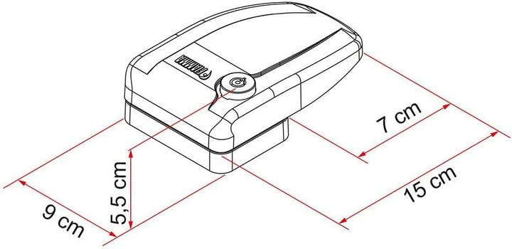 Fiamma Safe Door 3 mit normalen Zylinder weiss
