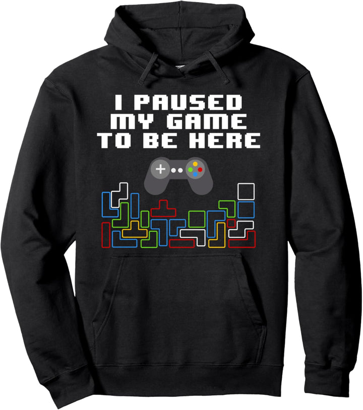 I Paused My Game To Be Here Pullover Hoodie