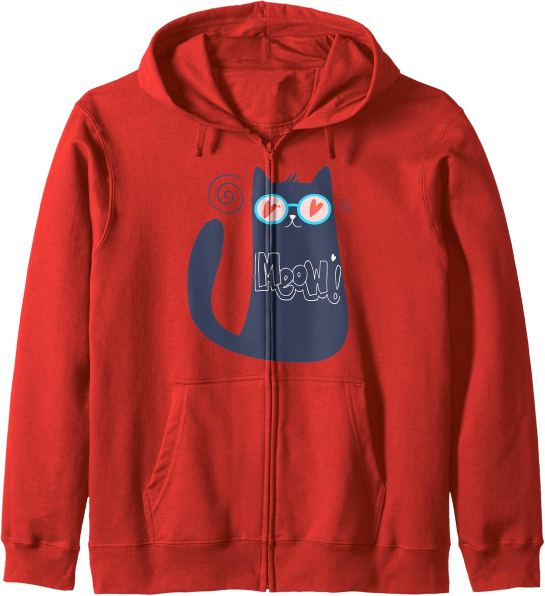 Miau Katze lustig Kapuzenjacke