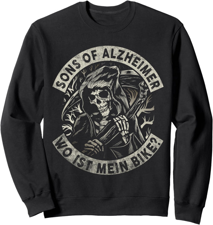 Lustiger Motorrad Spruch Opa Rentner Geschenk Biker Rente Sweatshirt