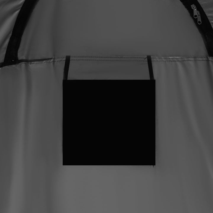 Duschzelt Umkleidekabine WC Zelt 4in1 Pop-Up Camping Schwarz Wasserdicht mit Tasche &amp; Zubehör - Mobi