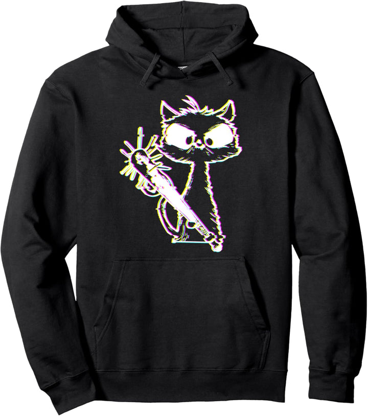 Halloween Retro Katze Vintage Katze Pullover Hoodie