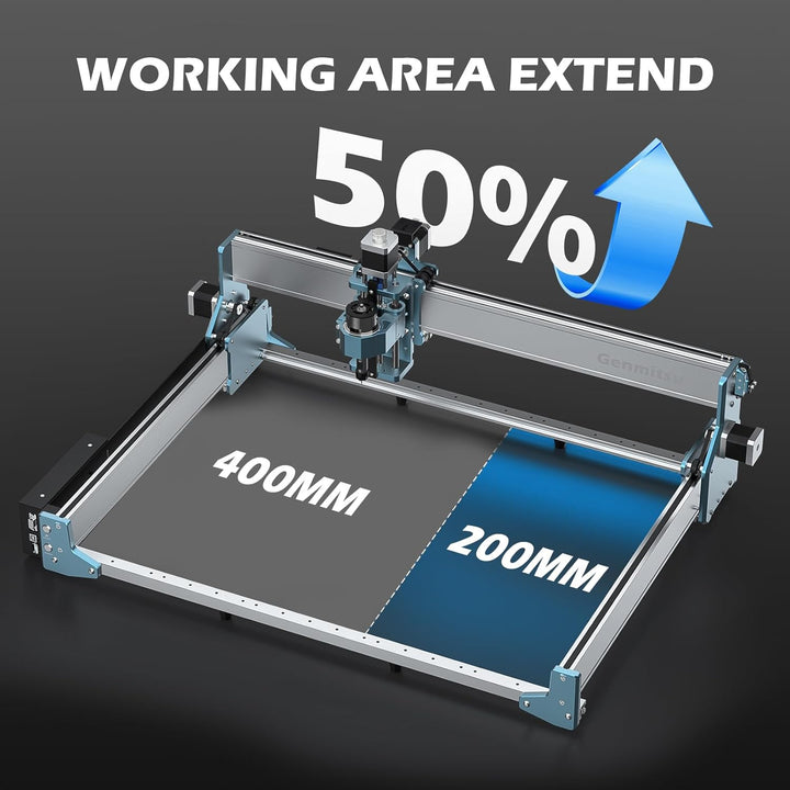 Genmitsu X-Achsen-Erweiterungskit für 4040 RENO CNC-Fräsmaschine, perfekt für grosse Holzgravur- und