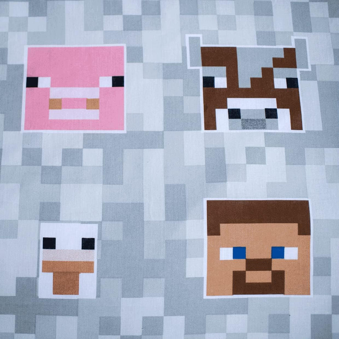 Minecraft Bettwäsche Set Bettbezug, 140x200 + 70x90, 100% Baumwolle, ** Minecraft-Abenteuer **