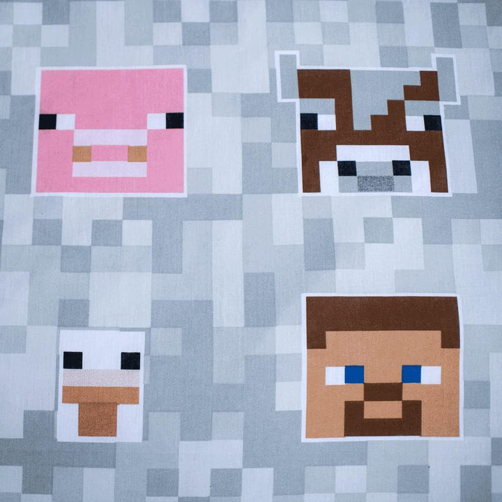 Minecraft Bettwäsche Set Bettbezug, 140x200 + 70x90, 100% Baumwolle, ** Minecraft-Abenteuer **