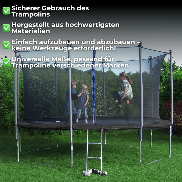 SPRINGOS Trampoline Randpolster Umrandung Ersatzteile für Trampoline Schwarz 366 cm, Schwarz 366 cm