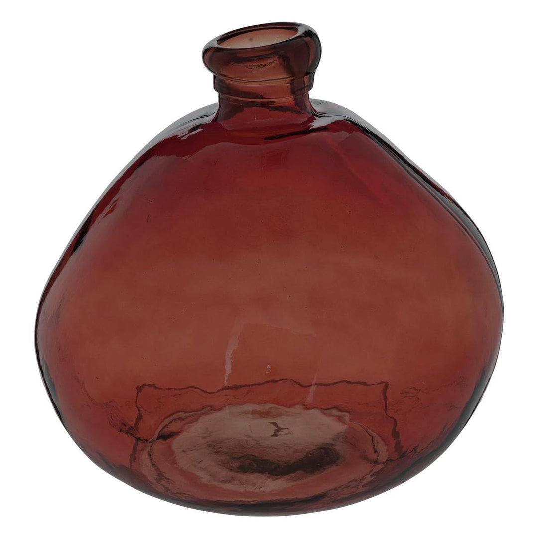 Runde vase uly aus recyceltem Glas d33cm bernsteinfarben - Atmosphera créateur d'intérieur