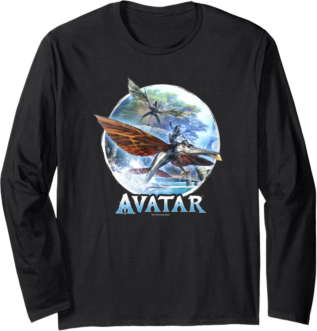 Avatar: The Way of Water Banshee Flight Water Circle Langarmshirt
