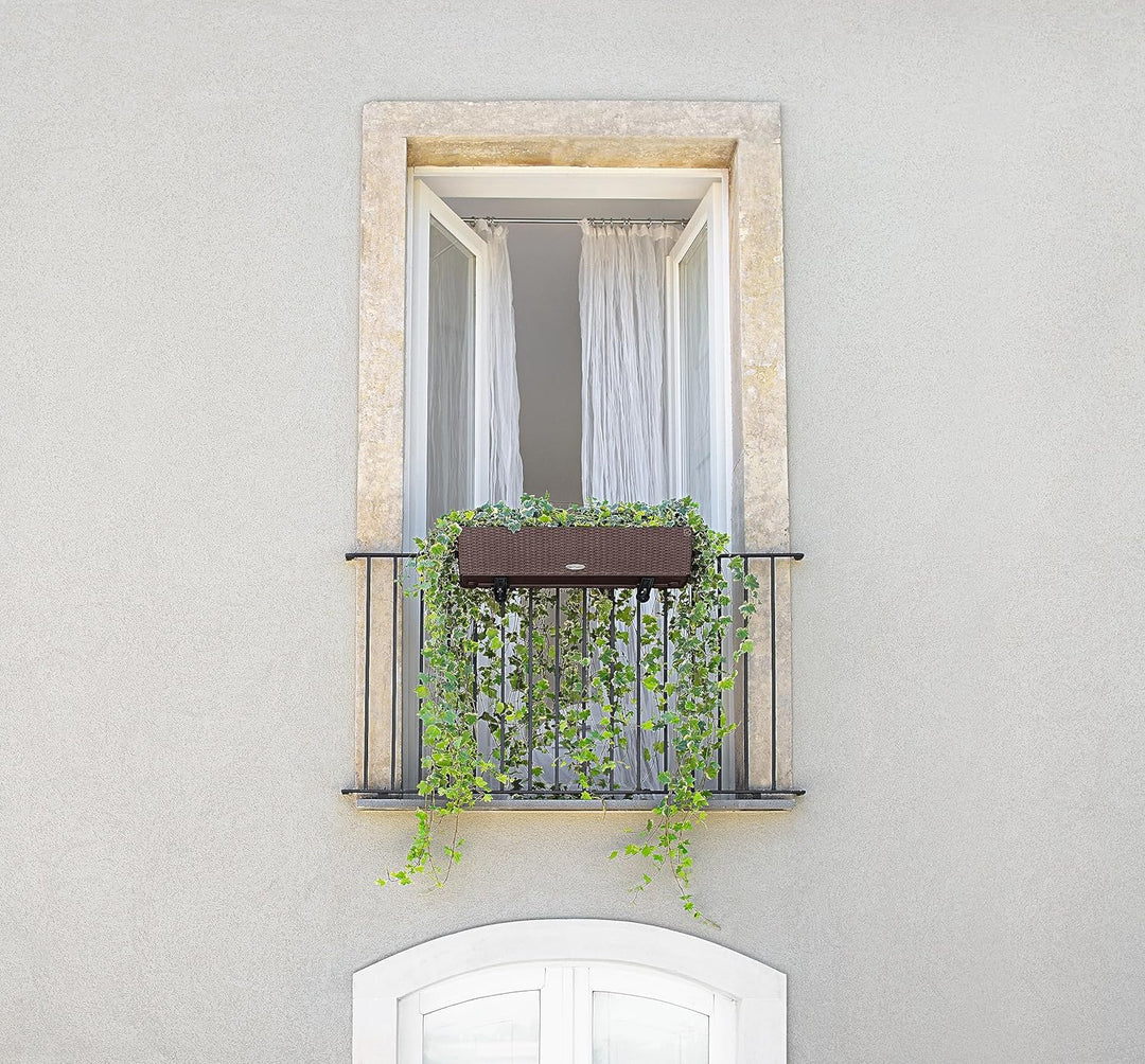 LECHUZA BALCONERA Cottage 80 mokka 15615 Garten 79x19x19 cm Mokka, Garten 79x19x19 cm Mokka
