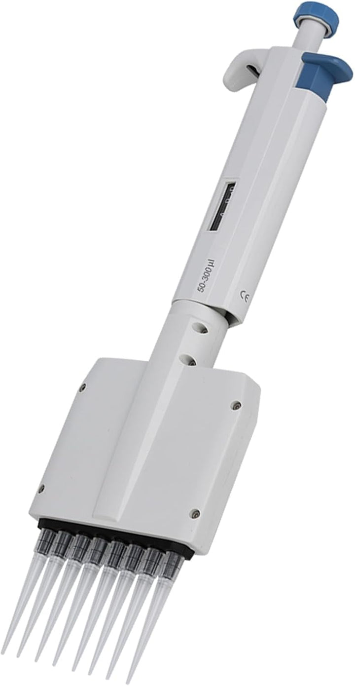 8 Kanal Pipette 50-300μl Pipette Mehrkanalpipette Variables Volumen Mechanische Pipette Manuell Eins