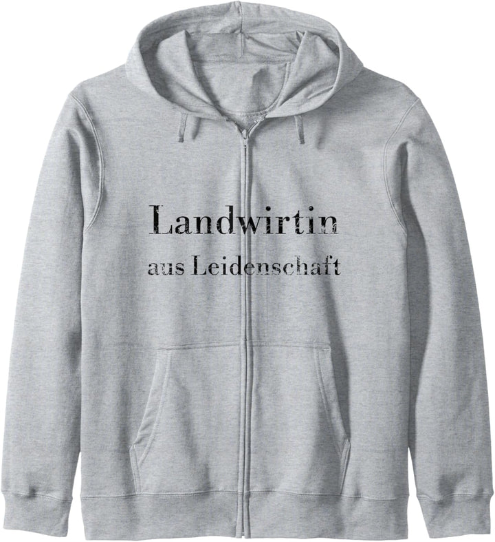 Landwirtin aus Leidenschaft stolze Bäuerin Geschenk Kapuzenjacke