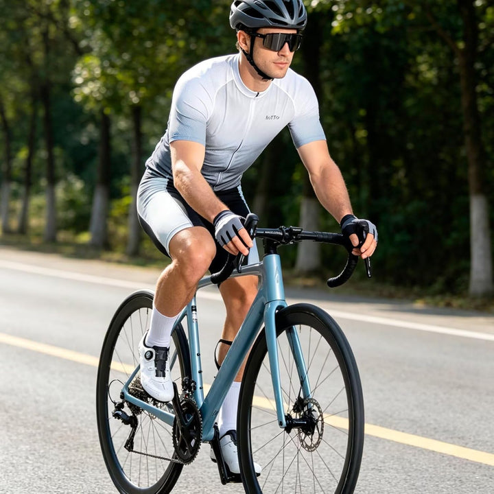 ROTTO Radlerhose Herren Fahrradhose Kurz Radhose Gepolstert Gemütlich stossfeste XXL D Schwarz-weiss