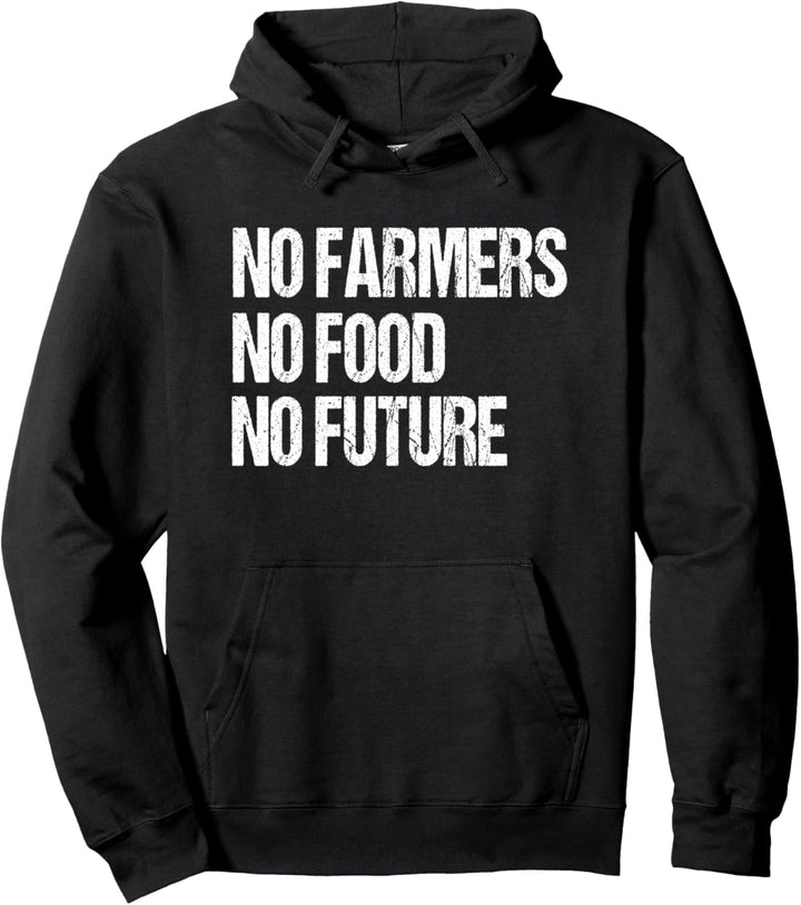 Landwirtschaft Demo Demonstration Protest No Farmers No Food Pullover Hoodie
