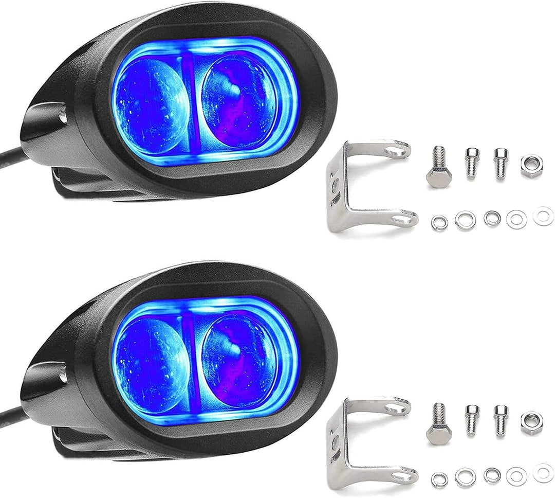 Dinfu 20W Led Blau Gabelstapler Licht, 2PCS Warenhaus Sicherheitswarnleuchte 12-80V …, 2PCS