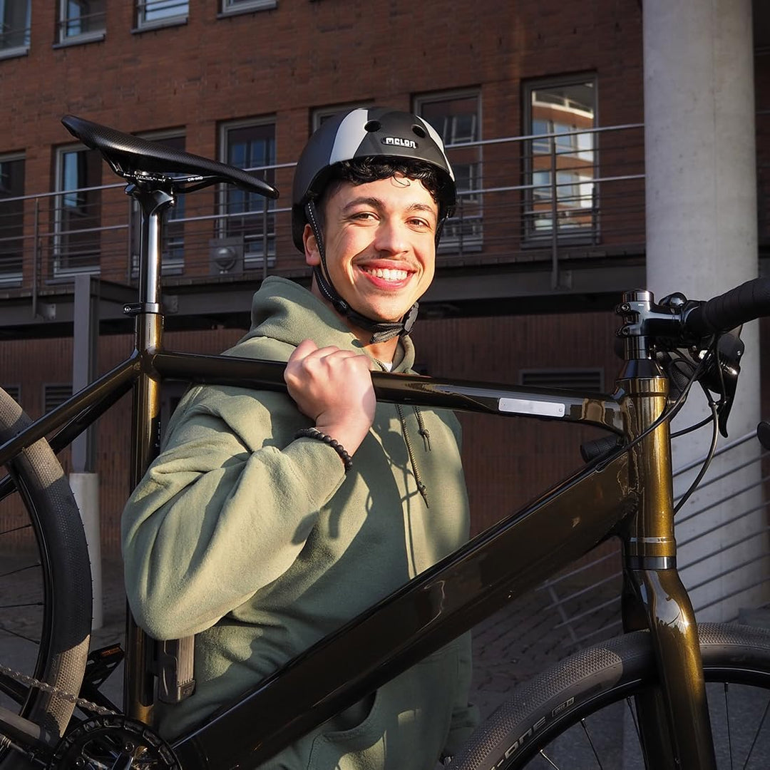 Melon Fahrradhelm für Damen, Herren und Kinder | Leichter &amp; sicherer urbaner Cityhelm mit Magnetvers