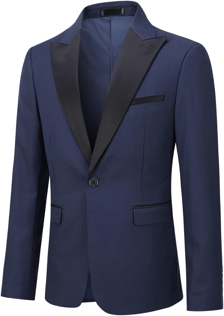 YOUTHUP Anzug Herren 2 Teilig Regular Fit Peak Lapel Anzüge 1 Knopf Hochzeit Herrenazug Hochzeit Sak