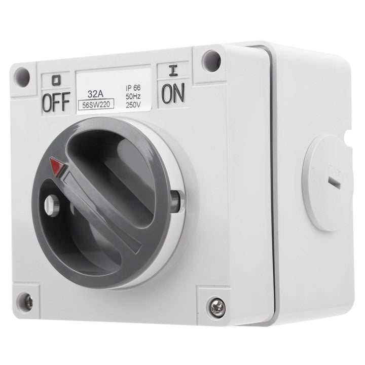 IP66 Wasserdichter Schalter 250V 2 Positionen Drehwahlschalter Staubdichter Ein Aus Schalter für den