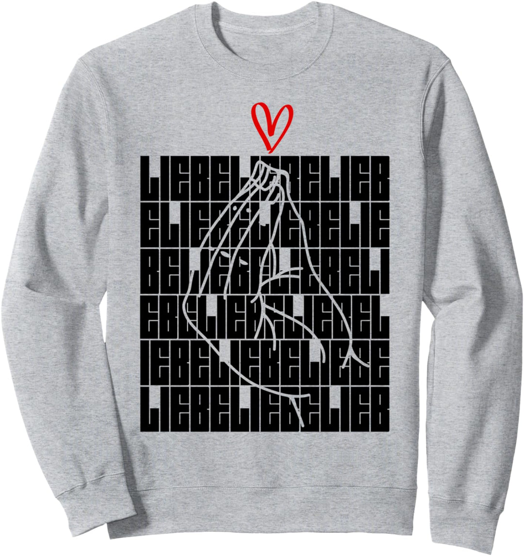 Ficko Liebe Herz Handzeichen Italienische Geste Sweatshirt