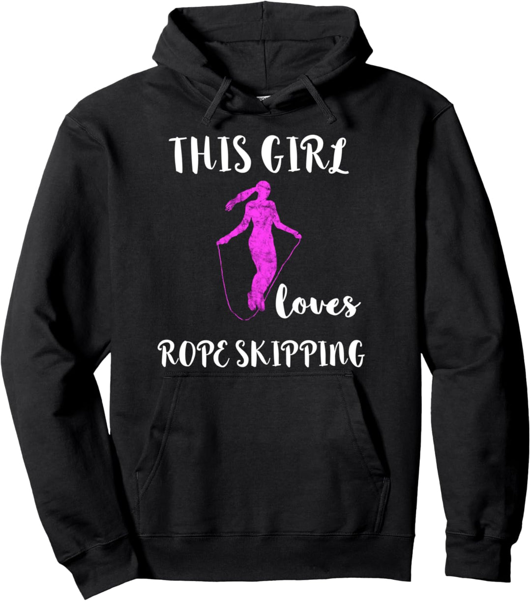 Seilspringen Seilspringerin Springseil Seilhüpfen Pullover Hoodie