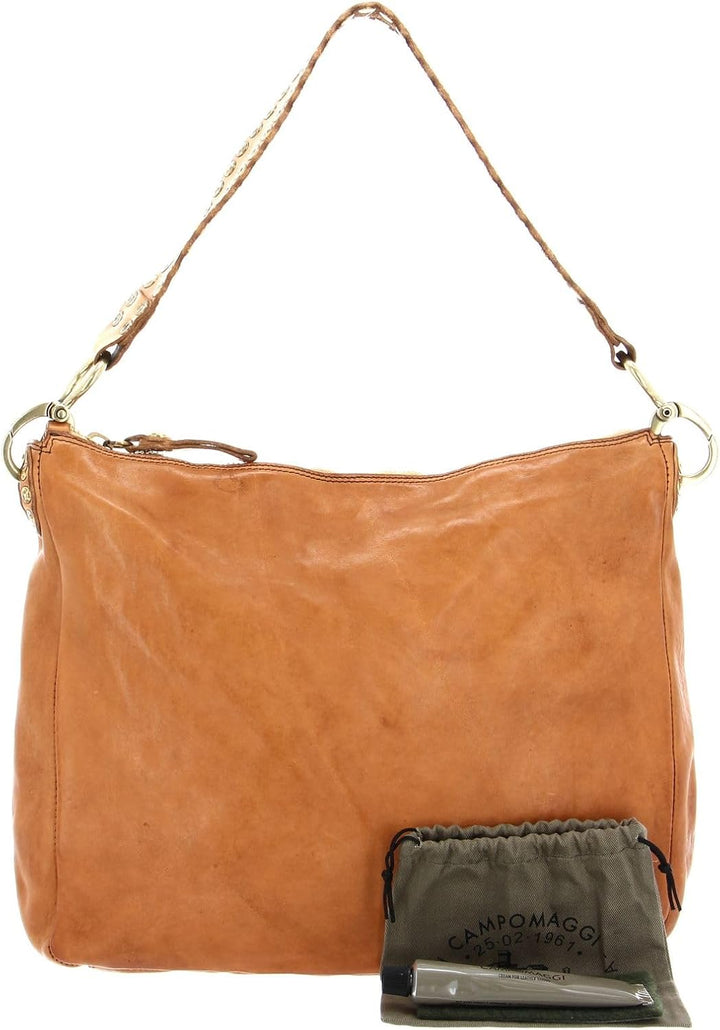 Campomaggi Alabama - Schultertasche 35 cm cammello