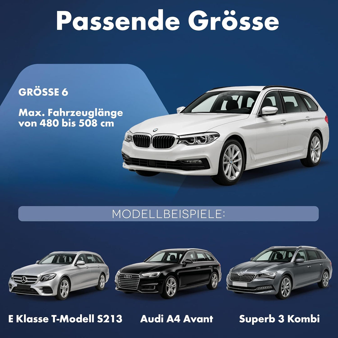 WALSER Abdeckplane Auto All Weather Basic, Abdeckplane wasserdicht, 100% wetterfeste Auto Abdeckplan