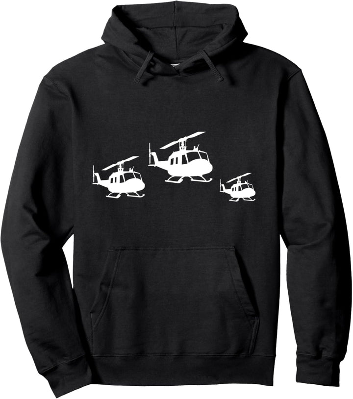 Hubschrauber Helikopter Pilot Fliegen Hoodie Pullover Hoodie