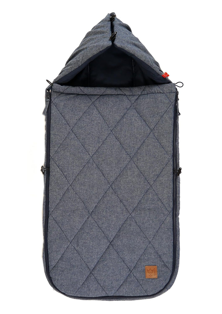 Kaiser Sommer Fusssack Nikko, navy melange, 89 x 40 cm, Navy Melange
