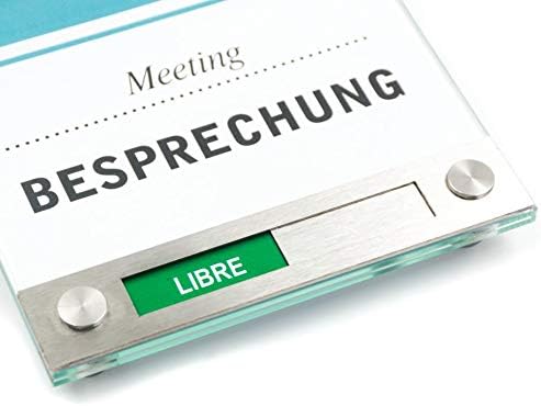 Türschild VITRUM 150/150 mit Rot/Grün-Anzeige (Libre/Occupé) Libre/ Occupé, Libre/ Occupé