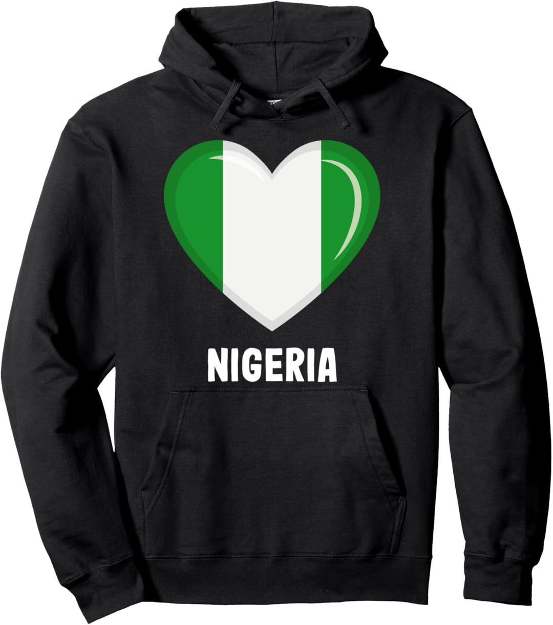 Nigeria Flagge Hoodie | Nigerianisch Pullover Hoodie