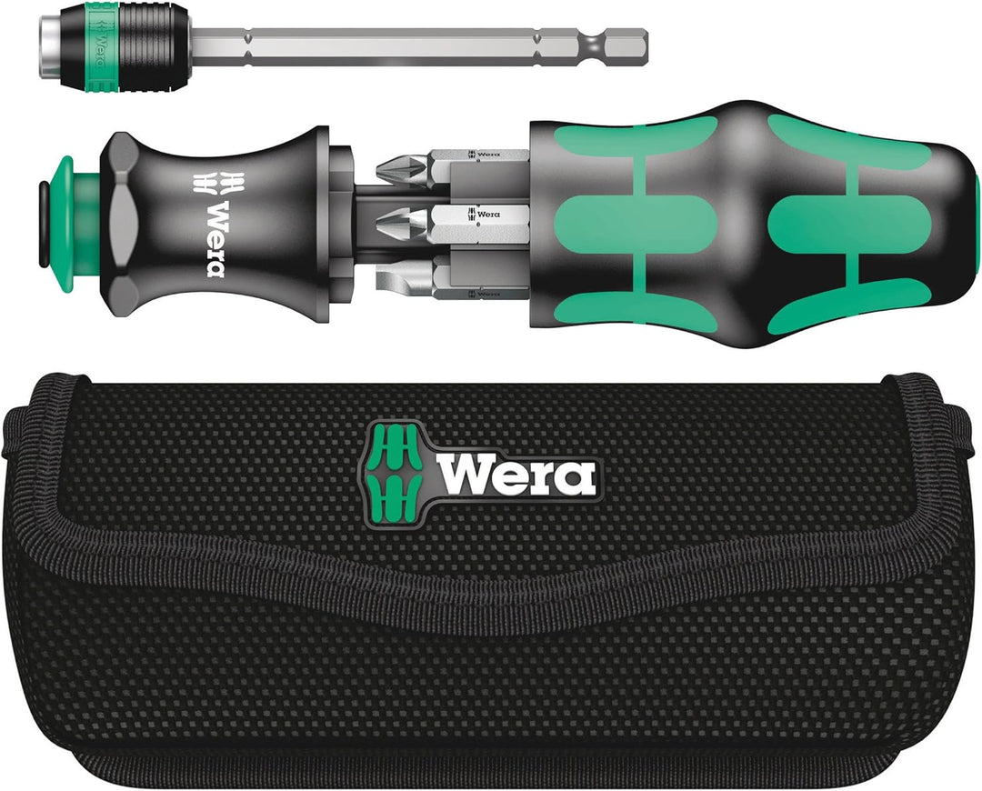 Wera Kraftform Kompakt 20 mit Tasche, 7-teilig, 05051021001 & Bit-Sortiment, Bit-Check 30 Universal