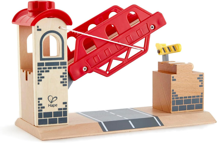 Hape Eisenbahnwelt Zugbrücke aus Holz, ab 3 Jahren
